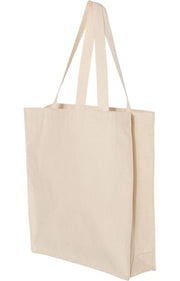 Q-Tees Q125300 - 14L Shopping Bag - Natural - Natural front