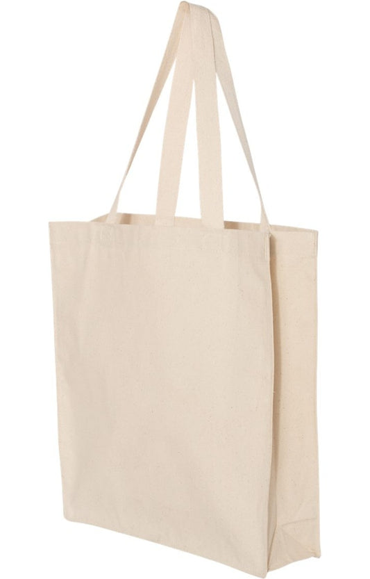 Q-Tees Q125300 - 14L Shopping Bag - Natural - Natural front