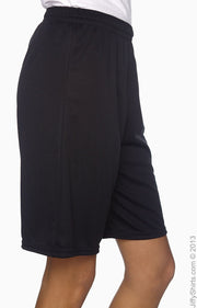Augusta Sportswear 1420 - Unisex Training Short - Black - Black front