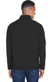Team 365 TT80 - Men's Leader Soft Shell Jacket - Black - Black front