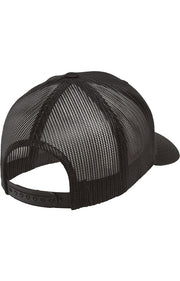 Yupoong 6606 - Unisex Retro Trucker Cap - Black - Black front
