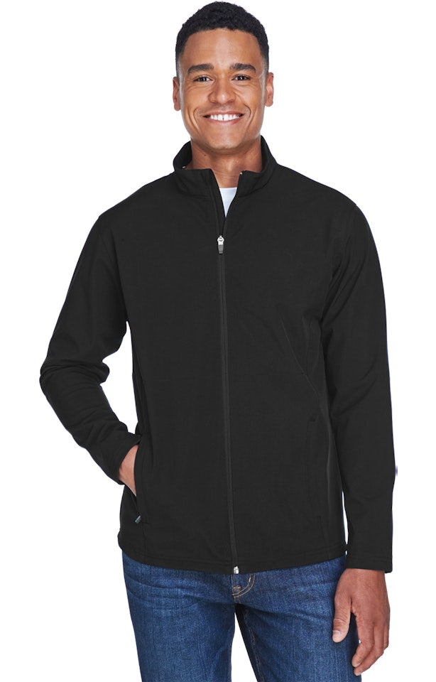 Team 365 TT80 - Men's Leader Soft Shell Jacket - Black
