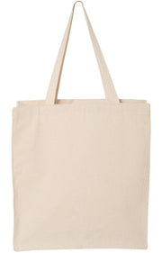 Q-Tees Q125300 - 14L Shopping Bag - Natural - Natural front