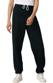 Gildan G182 - Unisex Heavy Blend™ 50/50 Sweatpants - Black - Black front