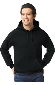 Gildan G185 - Unisex Heavy Blend™ 50/50 Hoodie - Black - Black front